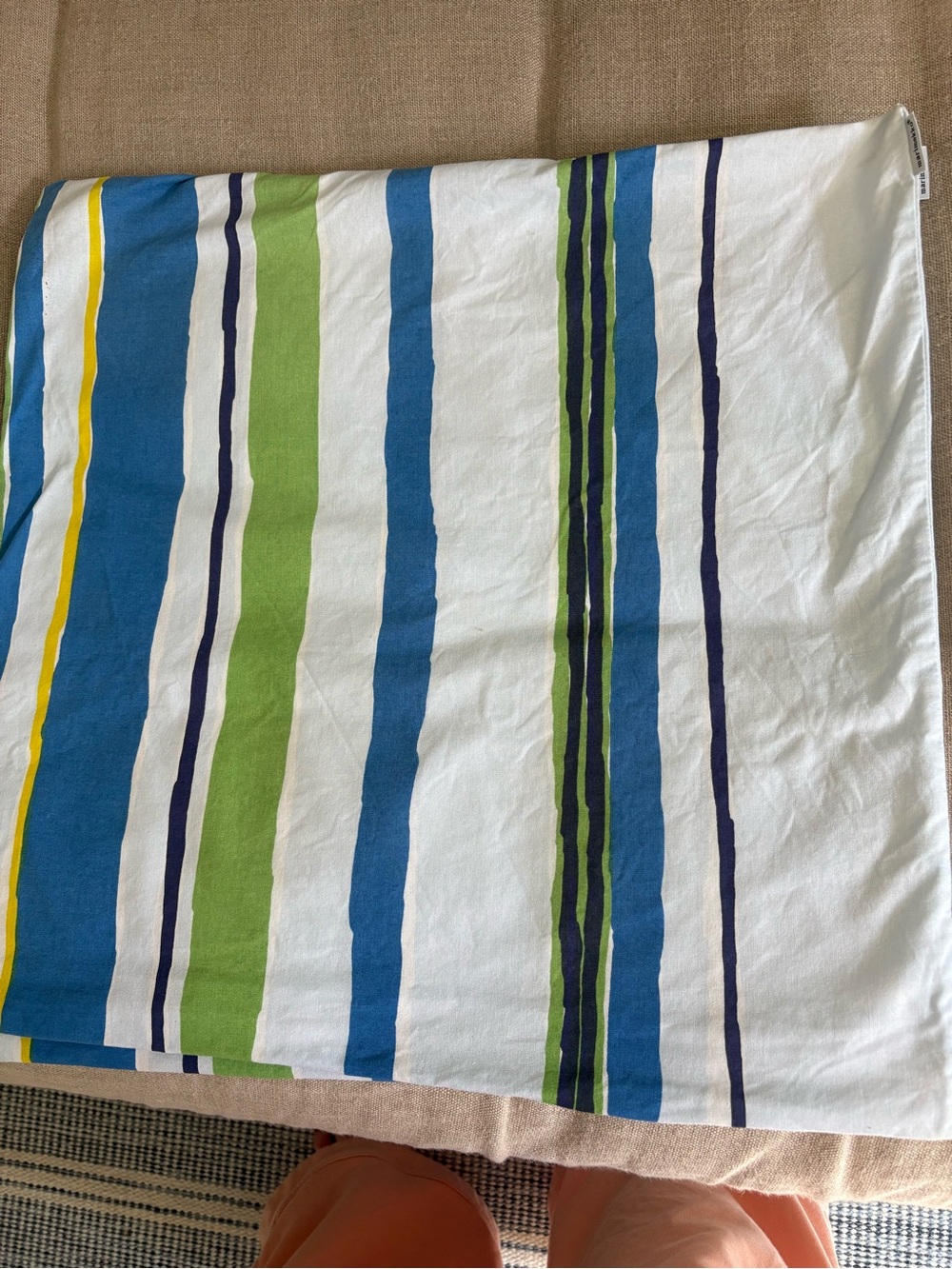 Marimekko Light Blue & White Cushion Cover